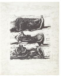 Poetry: Three Reclining Figures by Henry Moore at Sims Reed Gallery (IFPDA)