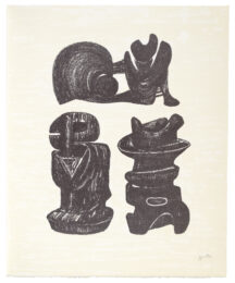 Poetry: Three Sculptural Forms by Henry Moore at Sims Reed Gallery (IFPDA)
