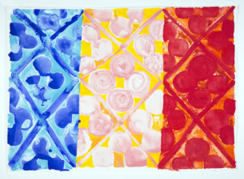 Primary Triad #2 by Judy Ledgerwood at Manneken Press (IFPDA)
