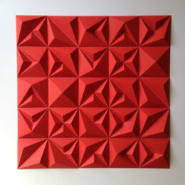 Right Left Right Right Red by Matt Shlian at Turner Carroll Gallery