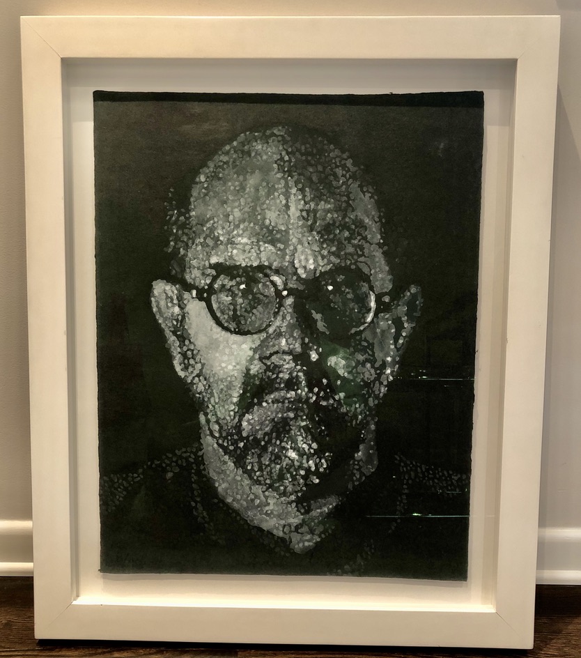 Self-Portrait/Pulp/Pochoir by Chuck Close