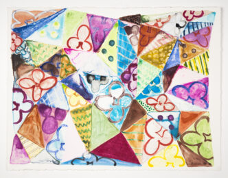 Tumbling Spectrum #2 by Judy Ledgerwood at Manneken Press (IFPDA)