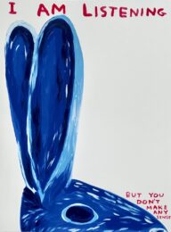 Untitled (I am listening) by David Shrigley at pgr fine art