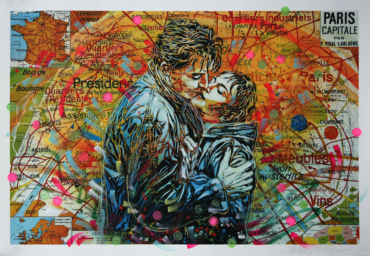 Les Amoureux – Paris by C215