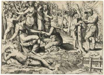 Flora with her Nymphs by Giulio Bonasone at Harris Schrank Fine Prints