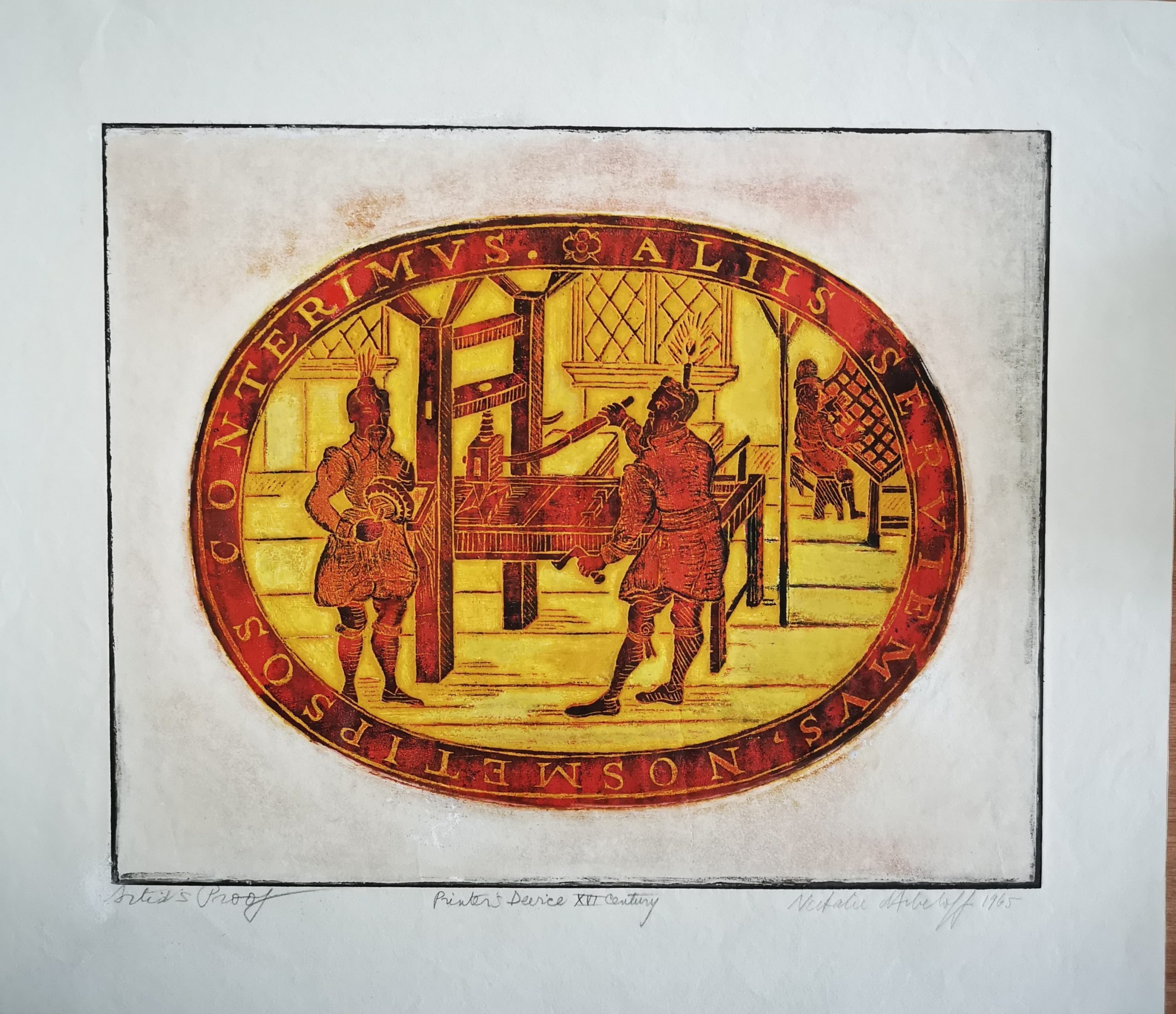 Printer’s Device XVI Century by Natalie d'Arbeloff