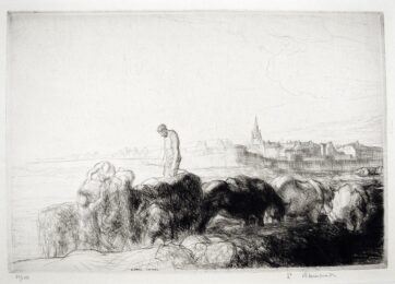 Loading Vraic St. Malo by Edmund Blampied at Harris Schrank Fine Prints