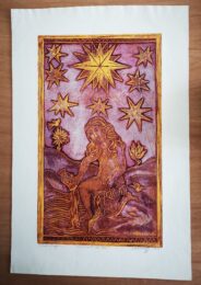 Medieval Tarot Card: The Star by Natalie d'Arbeloff at Pomegranate Fine Art