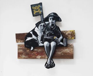Scallywags (Yellow) by Joe Iurato at Taglialatella Galleries