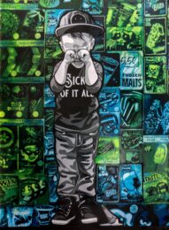 Sick of it All Collaboration (10) by Logan Hicks / Joe Iurato at Taglialatella Galleries