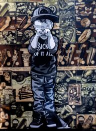 Sick of it All Collaboration (3) by Logan Hicks / Joe Iurato at Taglialatella Galleries