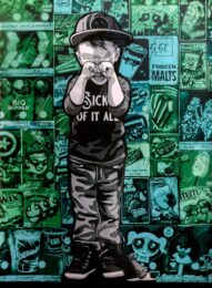 Sick of it All Collaboration (8) by Logan Hicks / Joe Iurato at Taglialatella Galleries