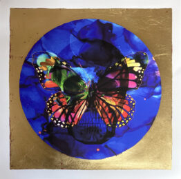 Skullfly: Addicted to Blue by Tunku Khalsom at Addicted Art Gallery