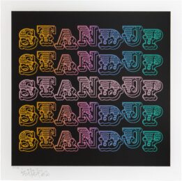 Stand Up by Ben Eine at Dellasposa