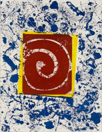 Untitled SFE-003 (Blue, Red and Yellow) by Sam Francis at Gilden's Art Gallery