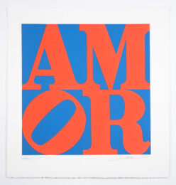 Amor by Robert Indiana at Manneken Press (IFPDA)