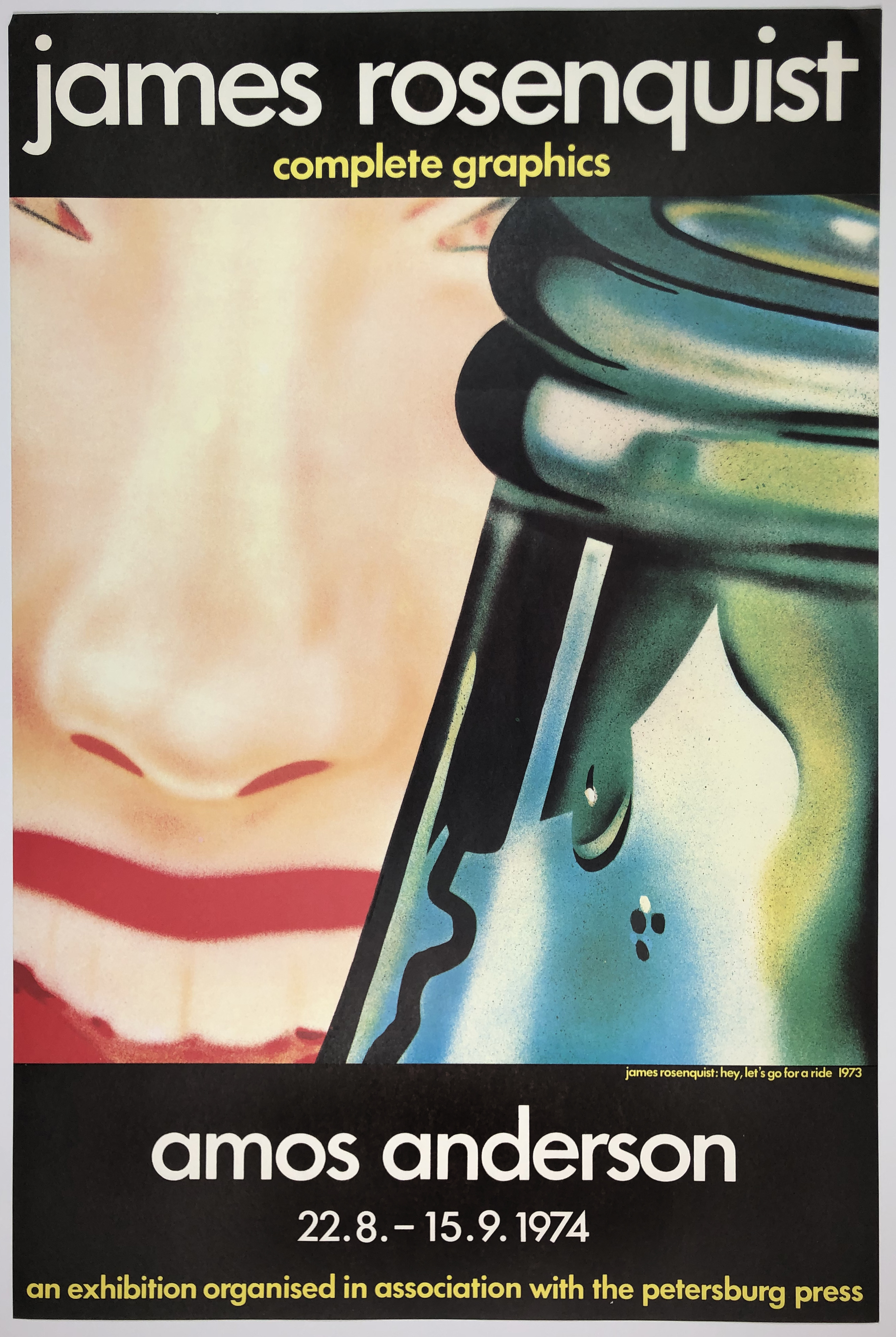Amos Anderson (Hey! Let’s Go for a Ride 1973) by James Rosenquist