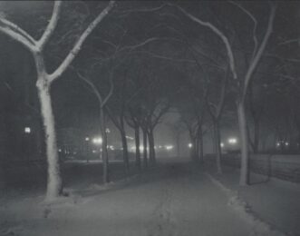 An Icy Night by Alfred Stieglitz at Robin Rosenberg Fine Art
