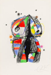 Colombine with Black Ideas by Joan Miro at Christopher-Clark Fine Art