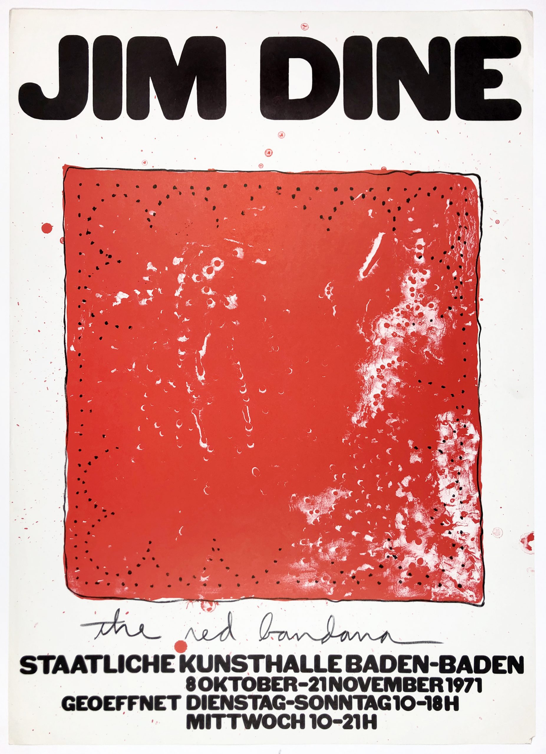 Staatliche Kunsthalle Baden-Baden (Red Bandana) by Jim Dine