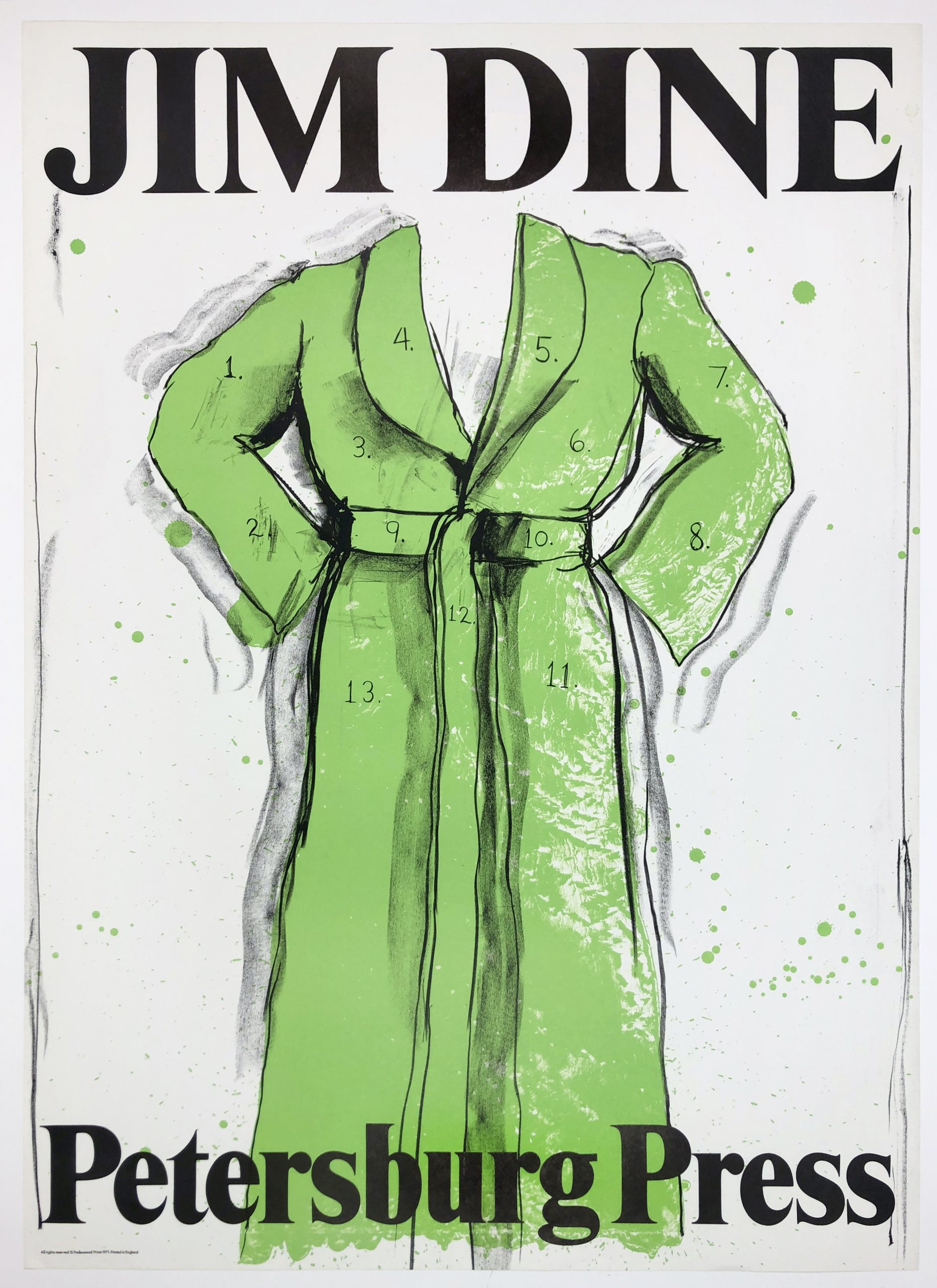 Petersburg Press 1971 (Green Bathrobe) by Jim Dine