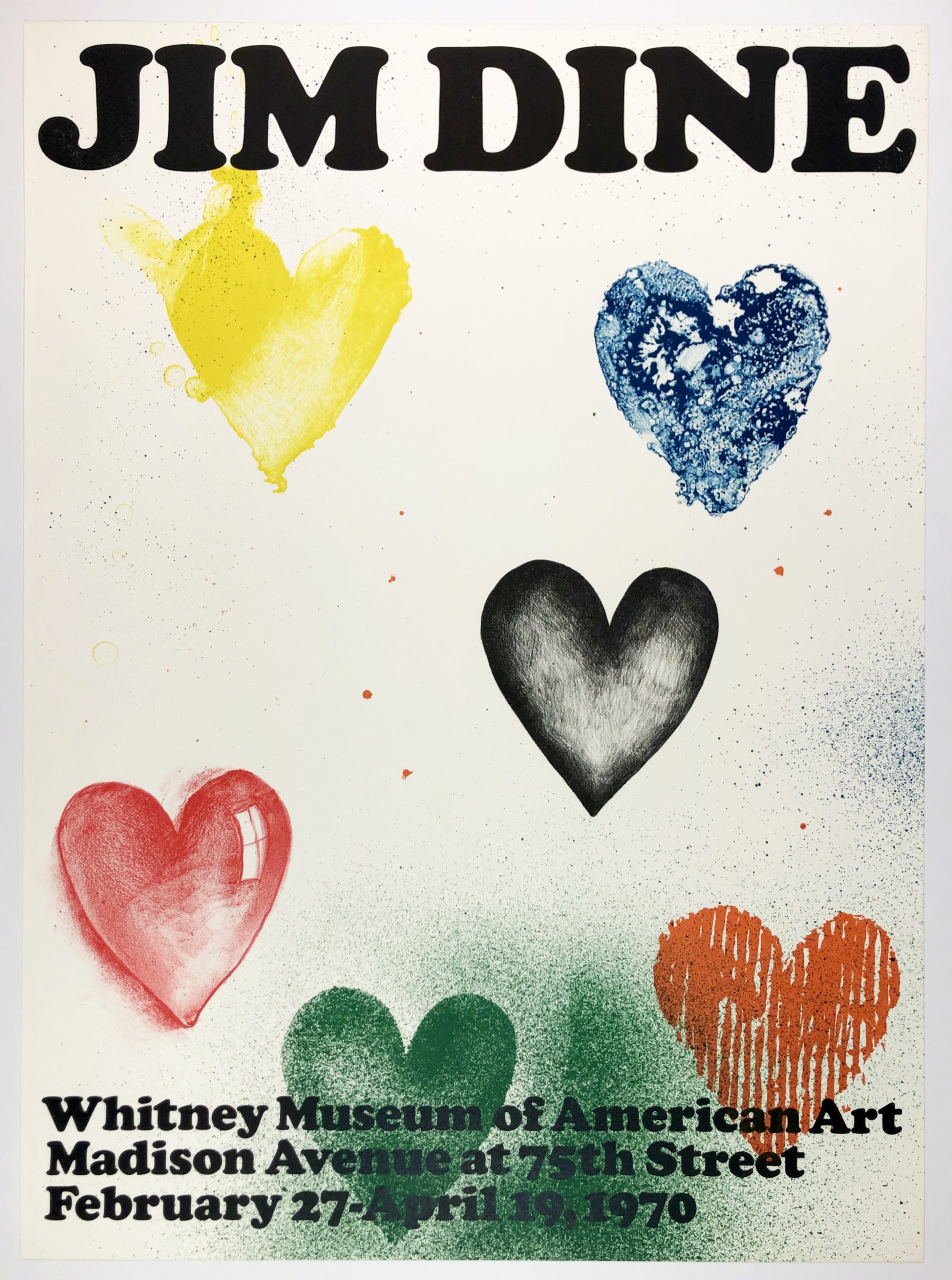 Whitney Museum 1970 (Six Hearts 1970) by Jim Dine