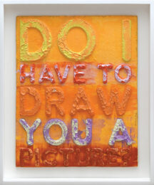 Do I Have to Draw You a Picture by Mel Bochner at Peter Harrington Gallery