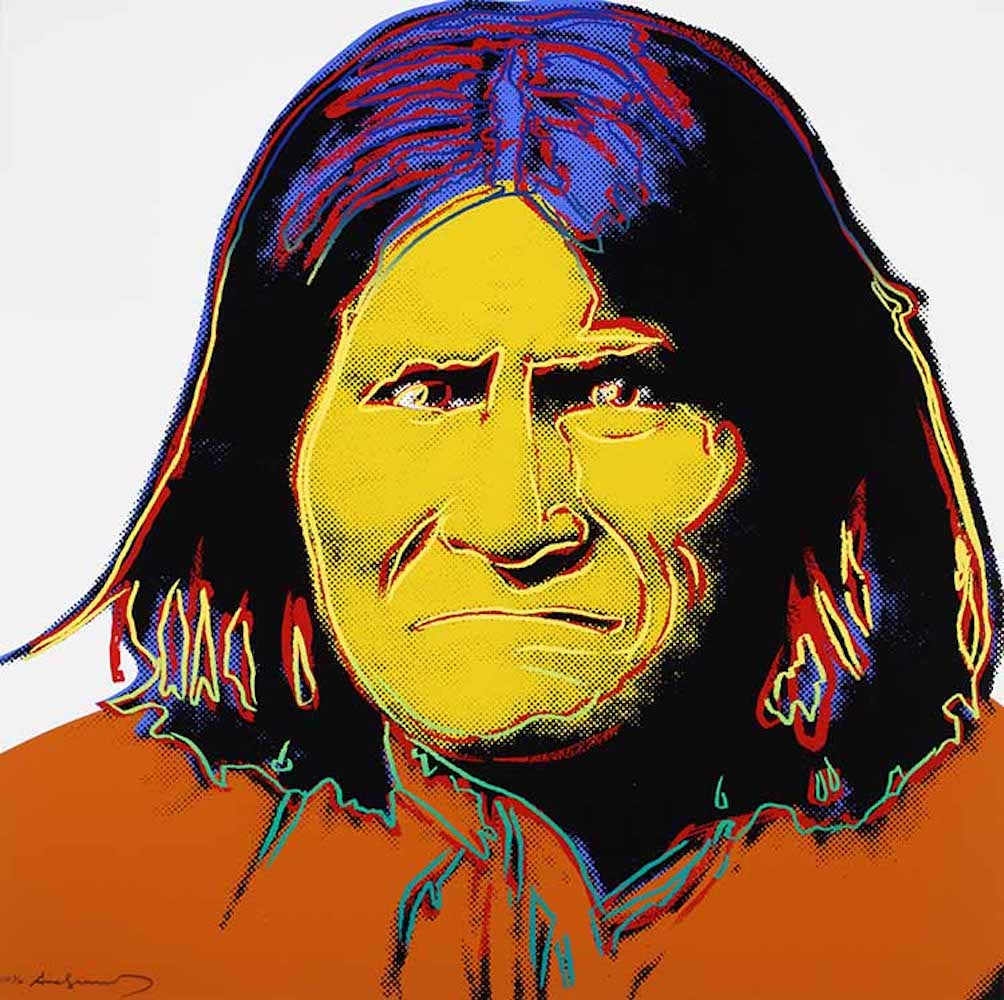 Geronimo, from Cowboys and Indians by Andy Warhol