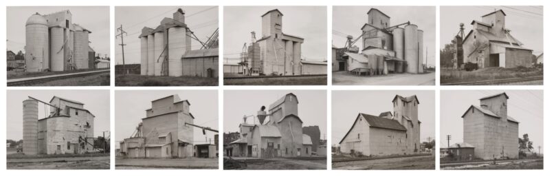 Grain Elevators by Bernd & Hilla Becher at Turner Carroll Gallery