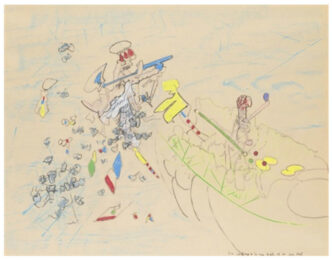 Les Cadeaux de la Mère Noël et du Père Noël by Roberto Matta at Robert Fontaine Gallery