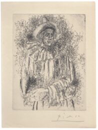 Pierrot (Massine en Pierrot) by Pablo Picasso at Sims Reed Gallery (IFPDA)