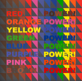 Power! Power! Power! by Jeffrey Gibson at Tandem Press (IFPDA)