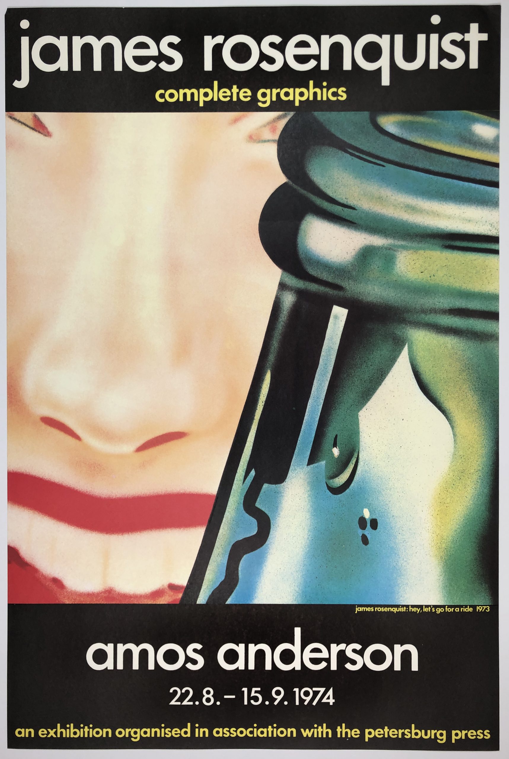 Amos Anderson (Hey! Let’s Go for a Ride 1973) by James Rosenquist