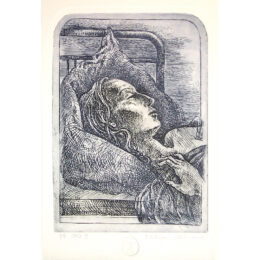 Sleeping Woman by Traian Filip at Turner Carroll Gallery
