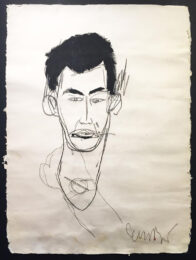 Untitled (Agusto Bugarin with Swatch Watch) by Jean-Michel Basquiat at Taglialatella Galleries