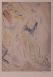 Cendrillon (Cinderella, trying on the slipper) by Jules Pascin at Sylvan Cole Gallery