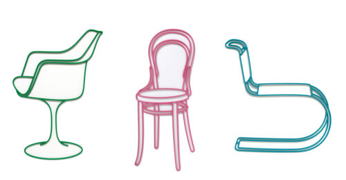 Chairs by Michael Craig-Martin at Jonathan Novak Contemporary Art