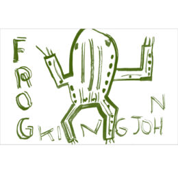 King John, Frog by Rose Wylie at The Hepworth Wakefield