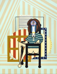 Model in Studio 4 by Farah Atassi at Cirrus Gallery + Cirrus Editions Ltd.