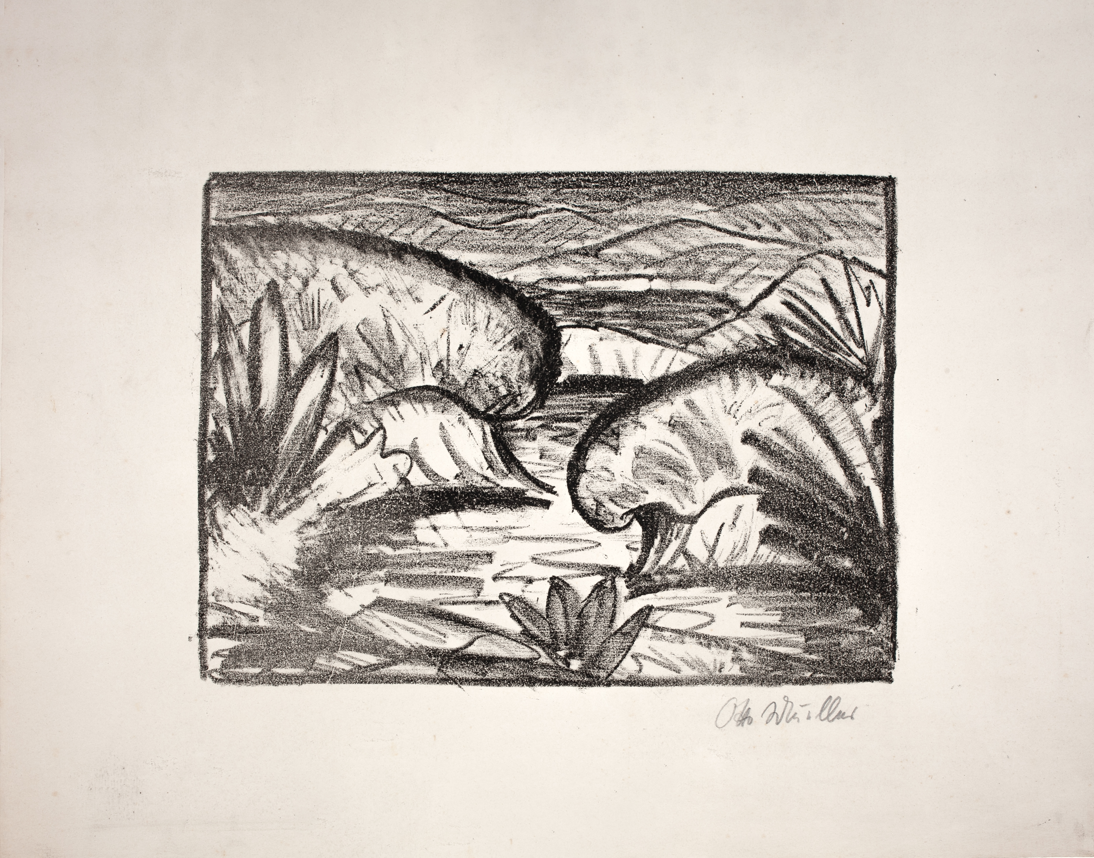Dünenlandschaft 1 by Otto Mueller