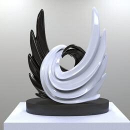Peace Makers Black&White by Rubem Robierb at Taglialatella Galleries