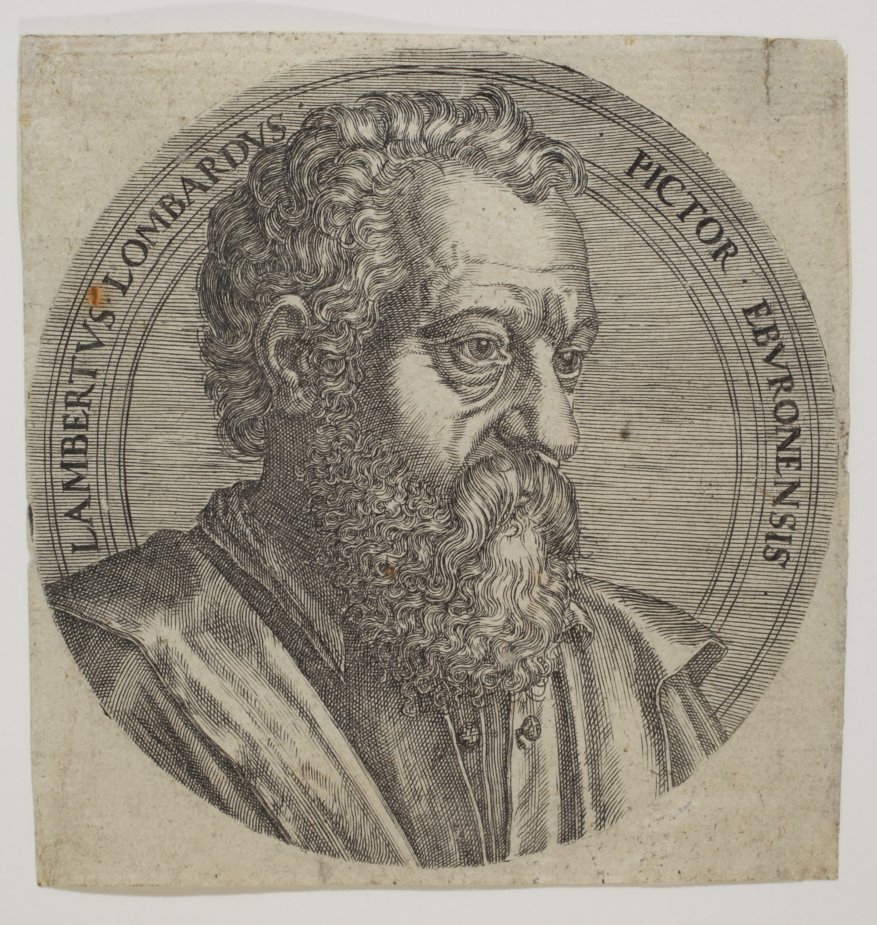 Portrait of Lambert Lombard by Lambert Suavius