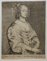 Portrait of Mary Ruthven, wife of Antoine Van Dyck by Joannes Meyssens at Sarah Sauvin
