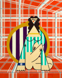 Seated Woman by Farah Atassi at Cirrus Gallery + Cirrus Editions Ltd.