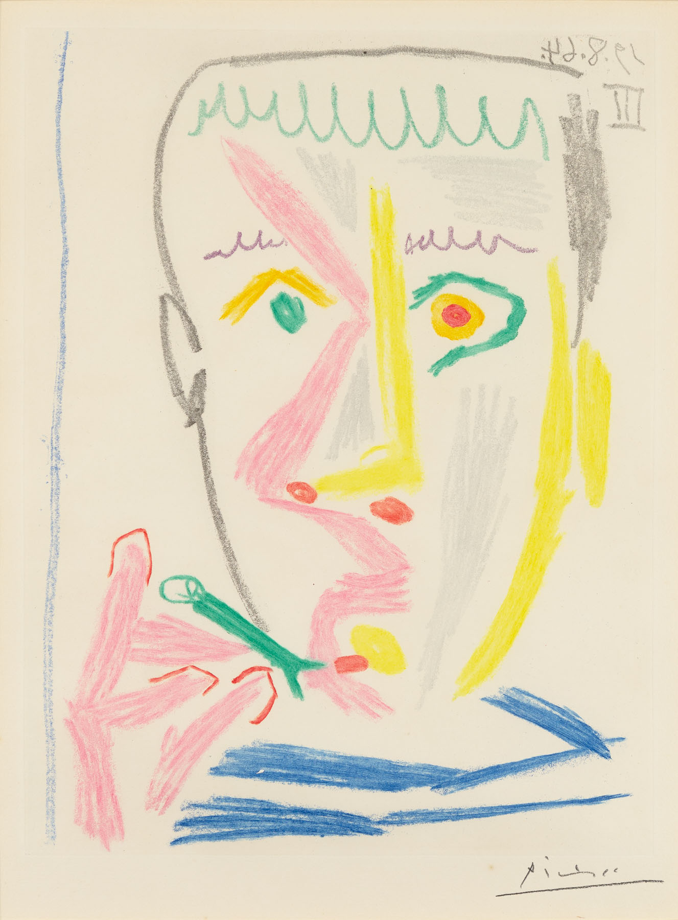 Smoker 2 by Pablo Picasso
