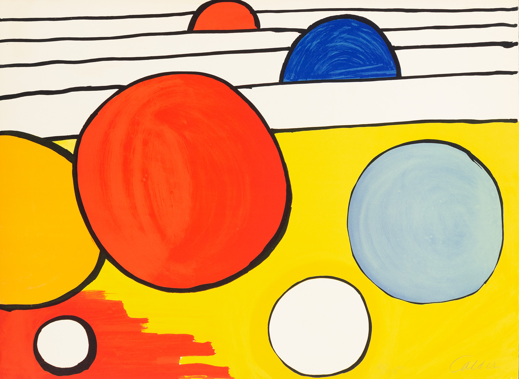 Untitled (Black Lines) by Alexander Calder