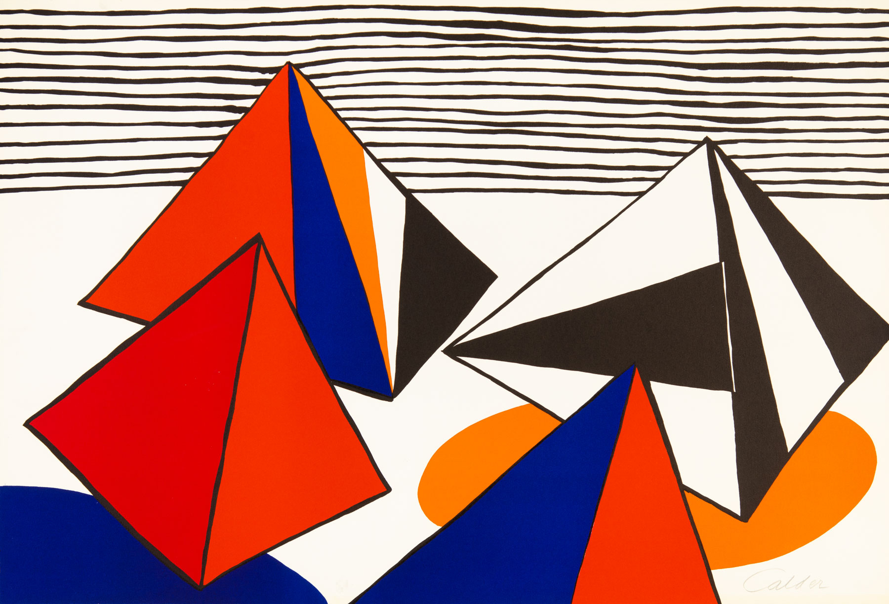 The Large Pyramids by Alexander Calder
