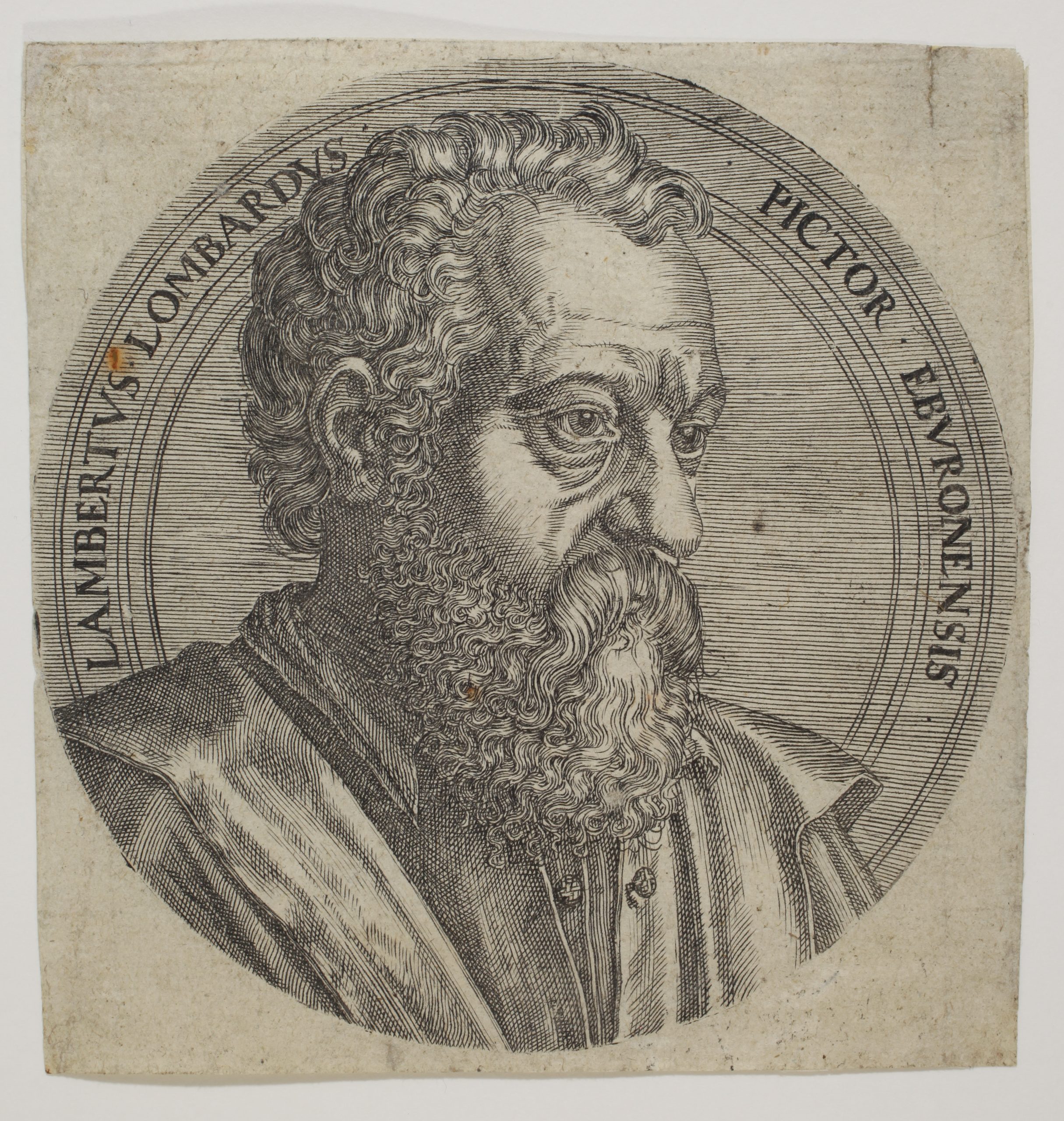 Portrait of Lambert Lombard by Lambert Suavius