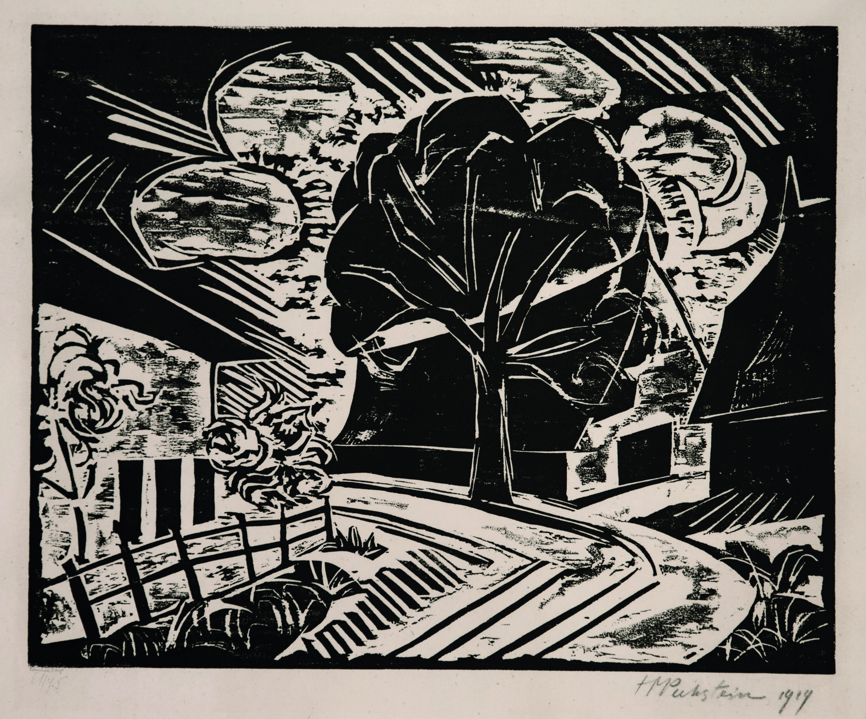 Am Dorfeingang by Max Pechstein
