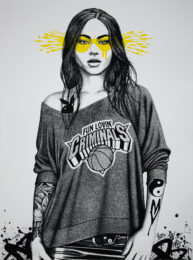 Coney Island Girl Come Find Yourself Yellow by Fin DAC at Addicted Art Gallery